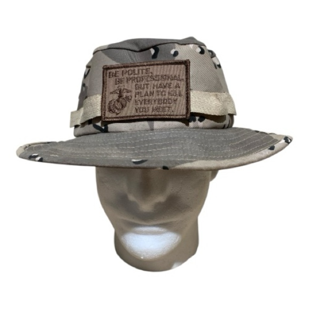 Men’s USMC Boonie Hat With Mattis Slogan Size L-XL